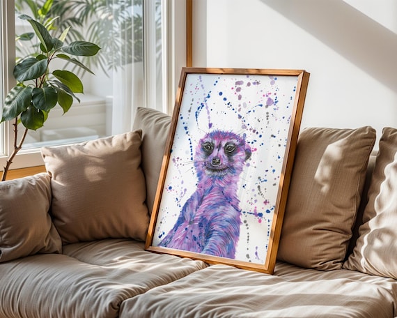 Meerkat Art Print ‘Maude’