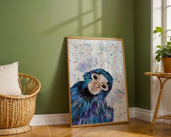 Marmoset Monkey Art Print ‘Ricky’