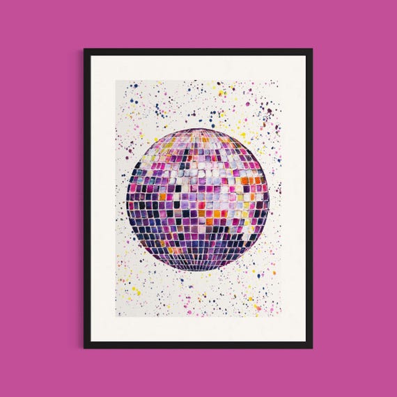 Disco Ball Art Print