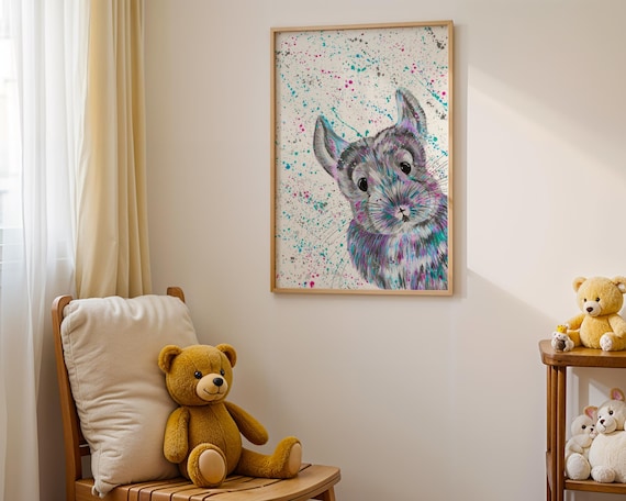 Chinchilla Art Print ‘Maisie’