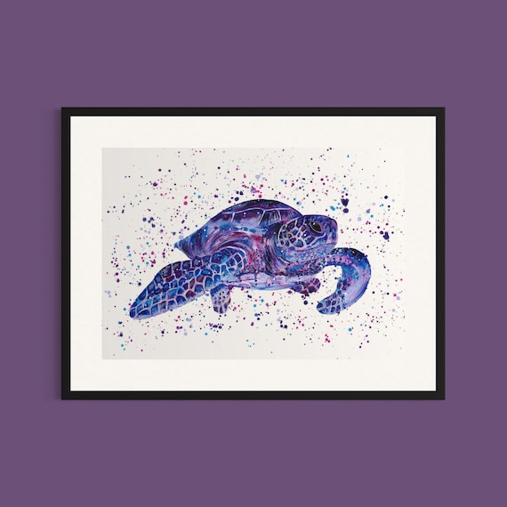 Sea Turtle Art Print ‘Poppy’
