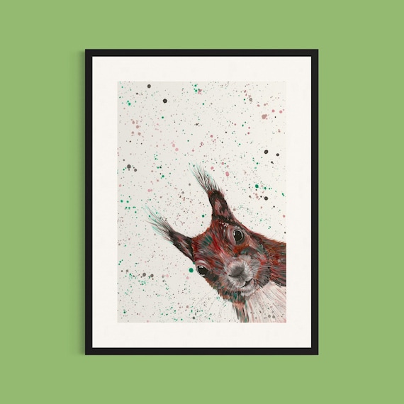 Squirrel Art Print ‘Boris’