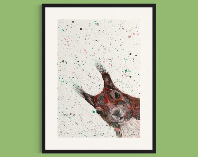 Squirrel Art Print ‘Boris’