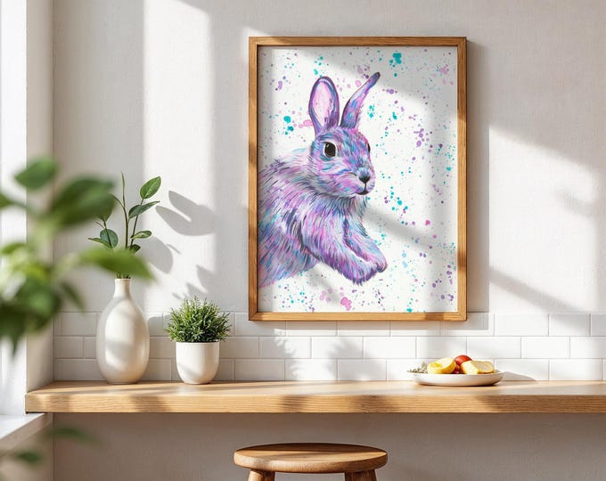 Bunny Art Print ‘Amelia’