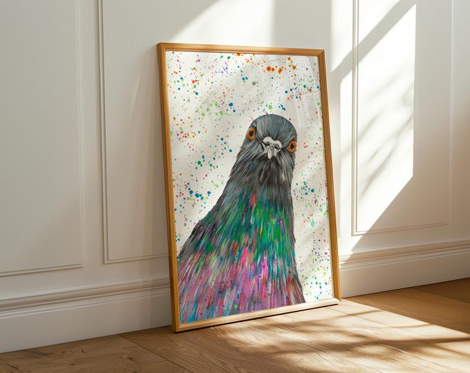 Pigeon Art Print ‘Carter’