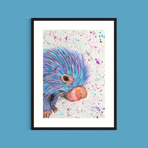 Porcupine Art Print ‘Perry’