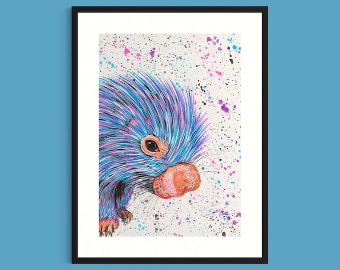 Porcupine Art Print ‘Perry’