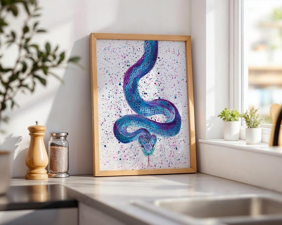 Snake Art Print ‘Dora’