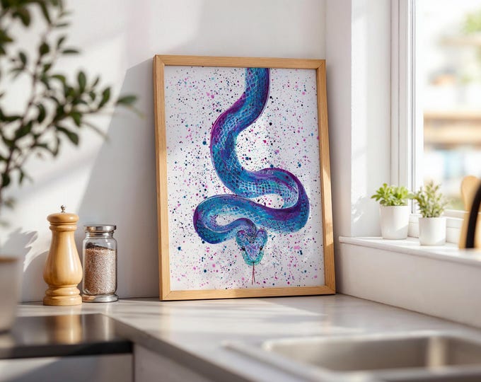 Snake Art Print ‘Dora’