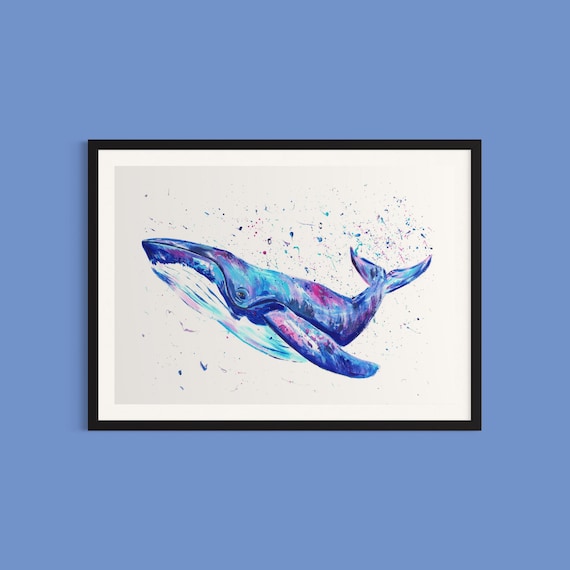 Humpback Whale Art Print ‘Alice’