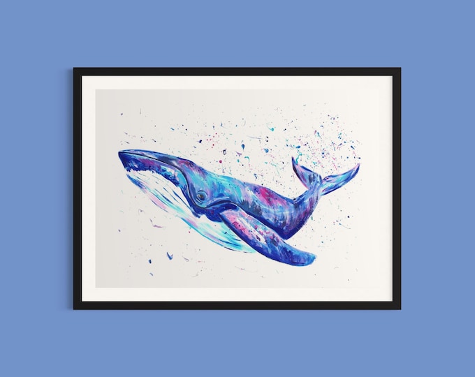 Humpback Whale Art Print ‘Alice’