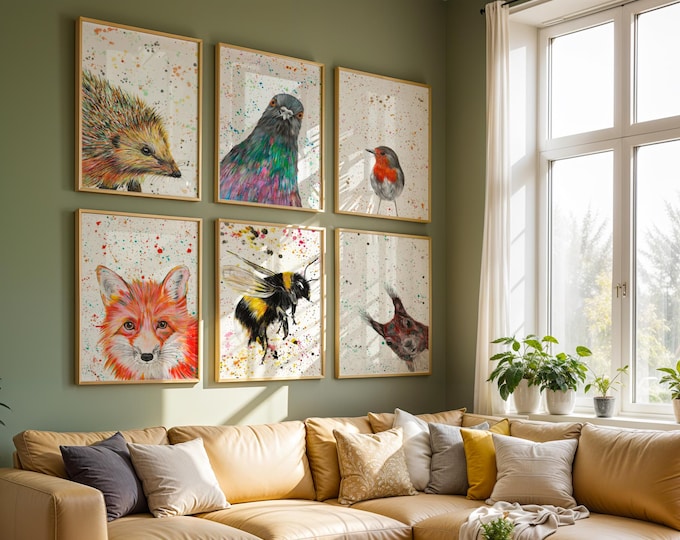 Woodland Animal Art Print Set