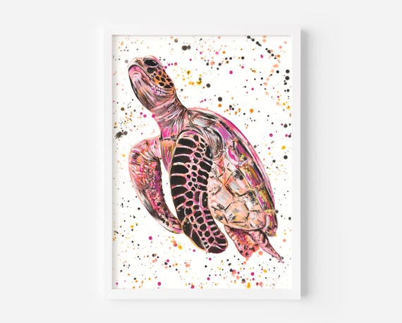 Sea Turtle Original Art, ‘Azura’