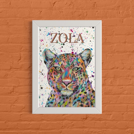 Personalised Leopard Art Print