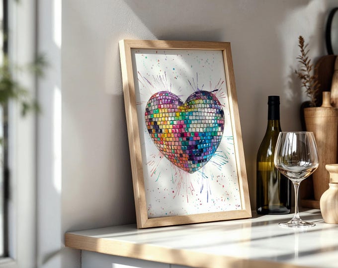 Mosaic Heart Art Print
