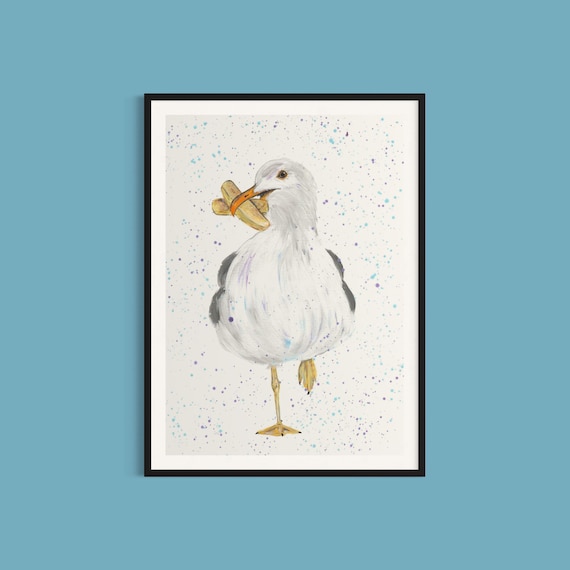 Seagull Art Print ‘Spencer’