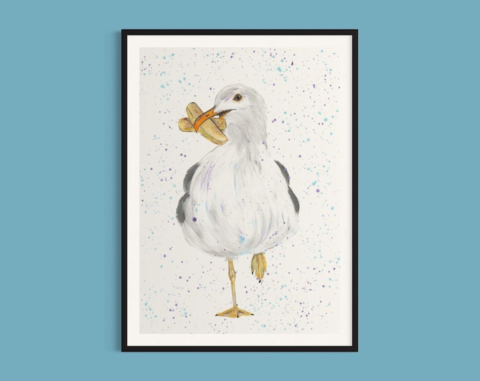 Seagull Art Print ‘Spencer’