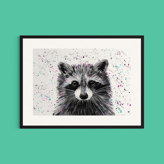 Raccoon Art Print ‘Ralph’