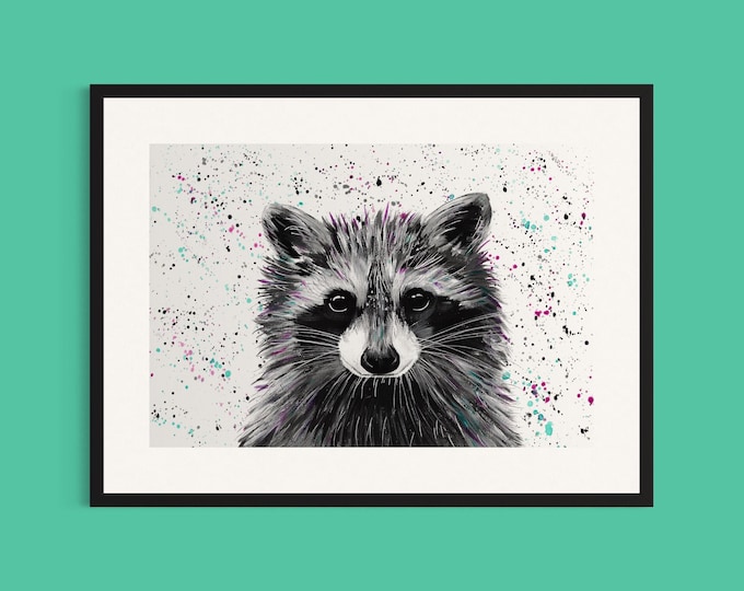 Raccoon Art Print ‘Ralph’