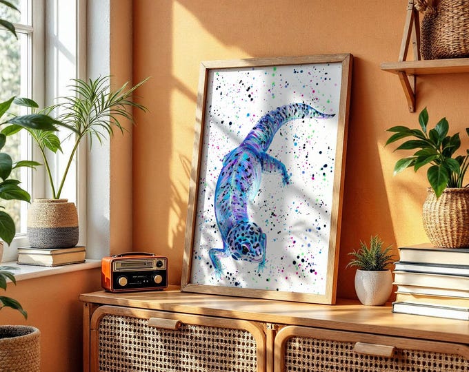 Gecko Art Print ‘Ziggy’