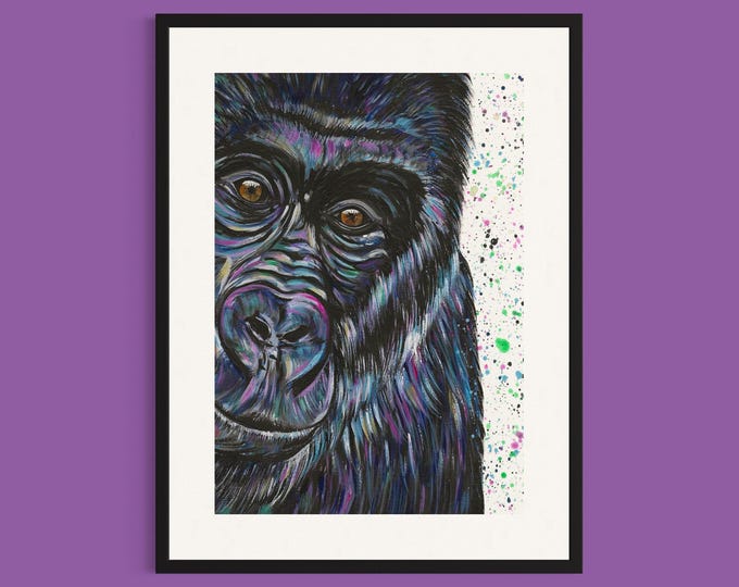 Gorilla Art Print ‘Daryl’