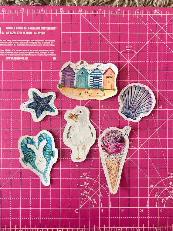 Holiday Memories Sticker Pack: Beach House, Starfish, Ice Cream