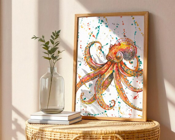 Octopus Art Print ‘Sloane’