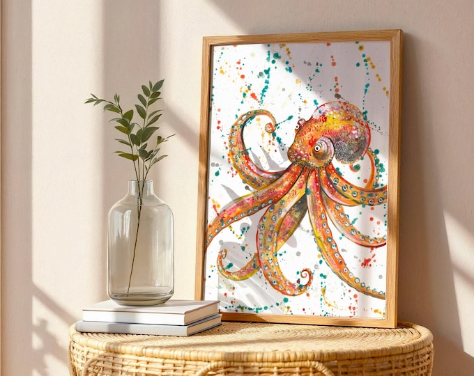 Octopus Art Print ‘Sloane’