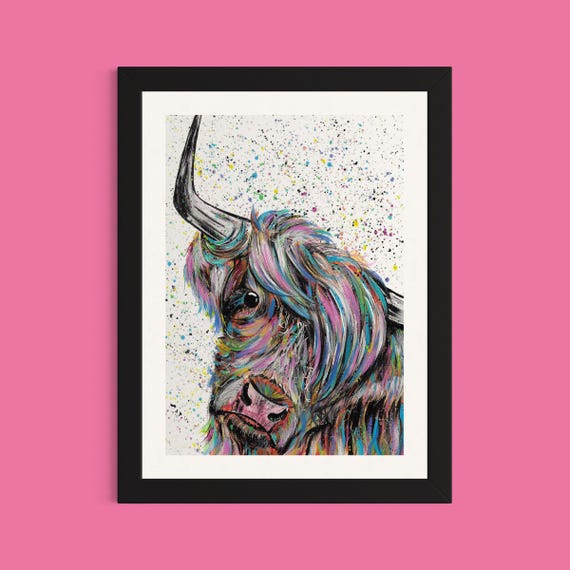 Highland Cow Art Print ‘Annie’