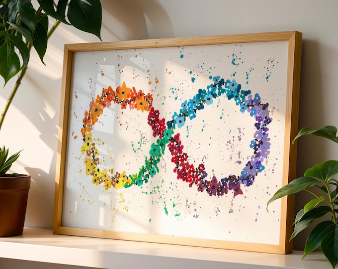 Neurodiverse Infinity Sign Art Print
