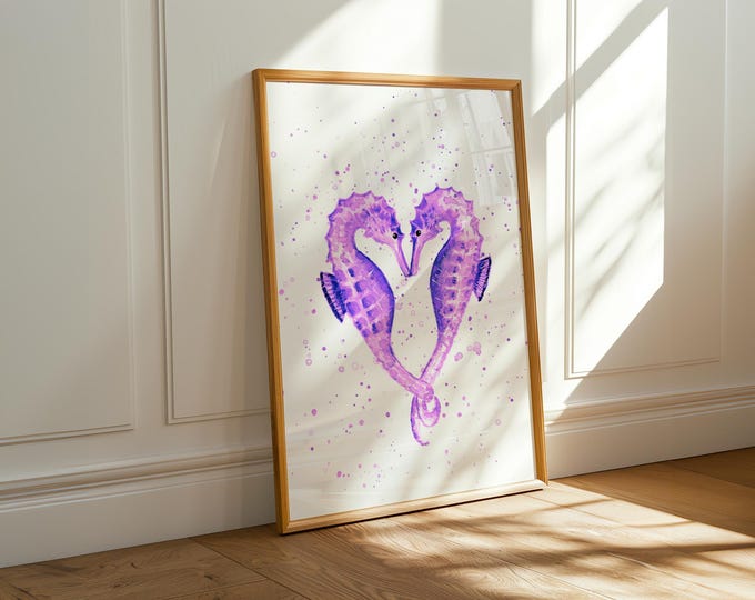 Seahorses Art Print
