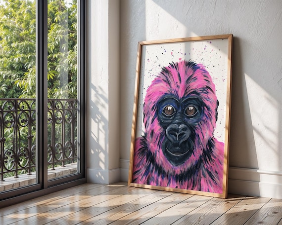 Gorilla Art Print ‘Georgie’