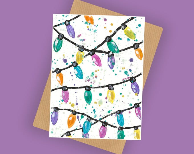 Christmas Tree Lights Card