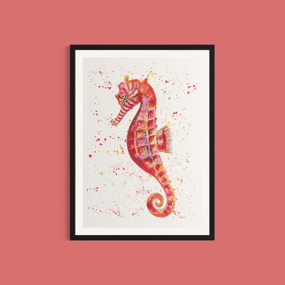 Seahorse Art Print