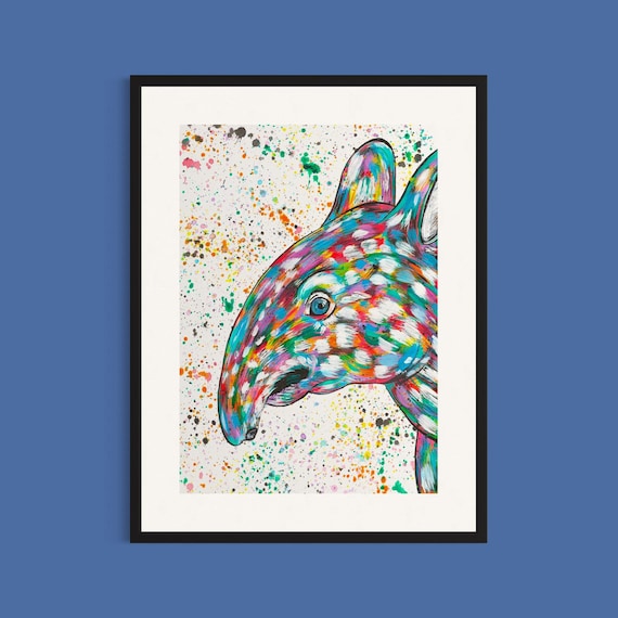 Tapir Art Print ‘Tommy’