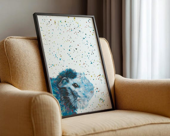 Guinea Pig Art Print ‘Ruffles’