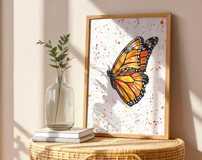 Monarch Butterfly Art Print ‘Monica’