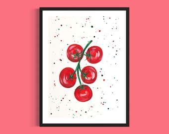 Vine Tomatoes Art Print