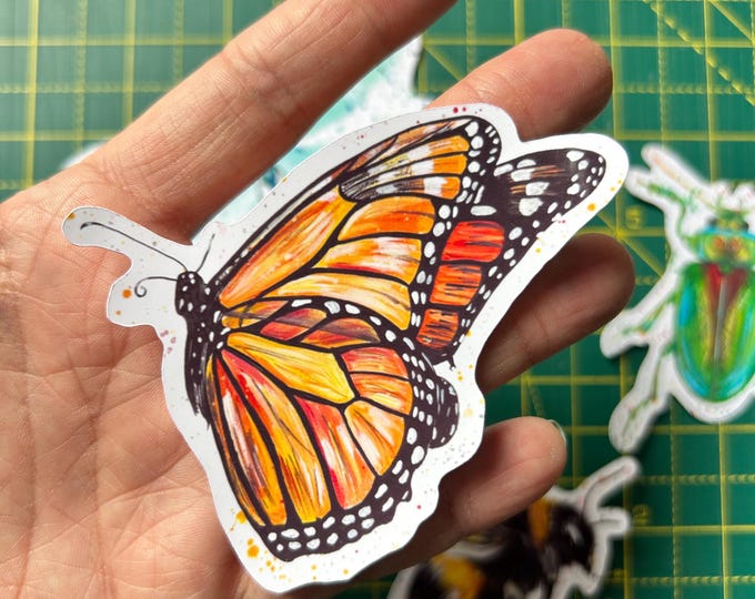 Monarch Butterfly Sticker