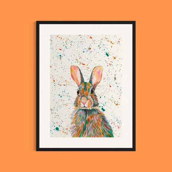 Wild Rabbit Art Print ‘Dougie’