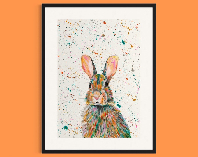 Wild Rabbit Art Print ‘Dougie’