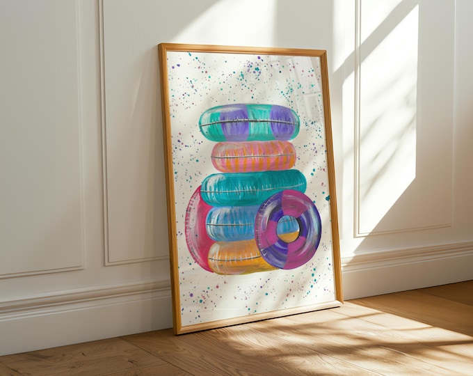 Swim Ring Inflatables Art Print