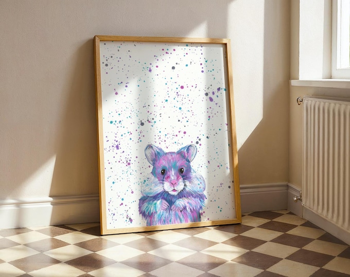 Hamster Art Print ‘Harriet’