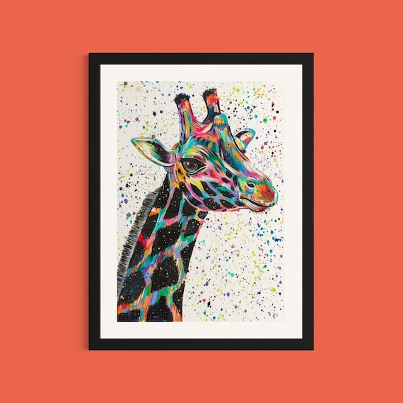 Giraffe Art Print ‘Nora’