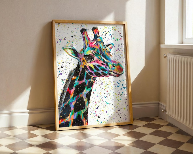 Giraffe Art Print ‘Nora’