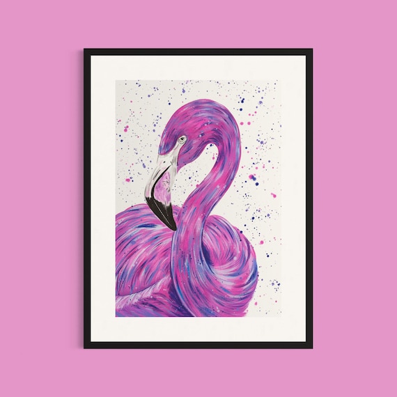 Flamingo Art Print ‘Maia’