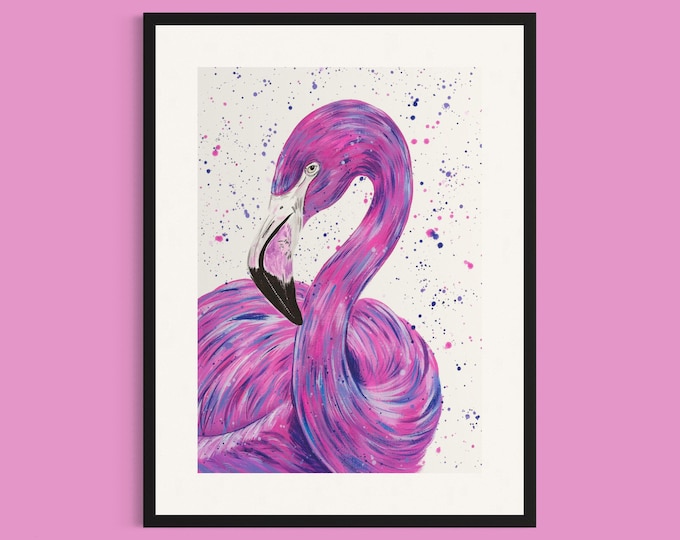 Flamingo Art Print ‘Maia’