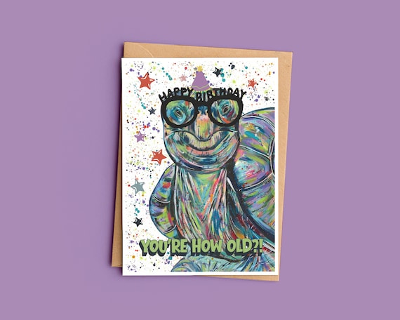 Galapagos Tortoise Birthday Card