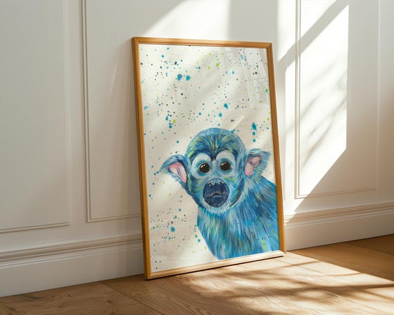 Squirrel Monkey Art Print ‘Flynn’