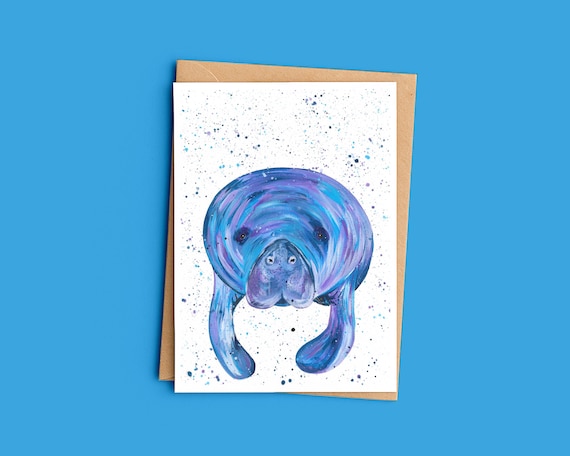 Manatee Greeting Card ‘Barry’